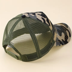 Mens Camo Mesh Baseball Cap