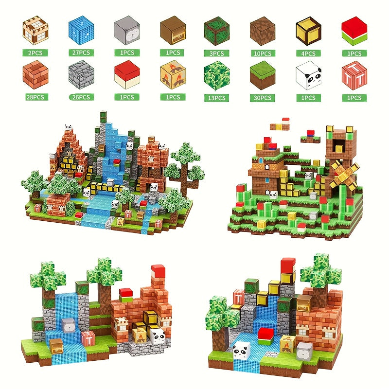 150Pcs Magnetic Building Block Toy Set Creative Stacking Blocks