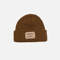 Vintage Woolen Beanie Hat Women's Cap Autumn Winter Cold Cap