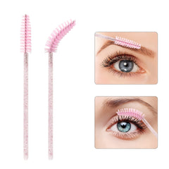 Eyelash Brushes 50pcs Crystal Handle Makeup Brush for Women's Gift