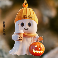 Acrylic Halloween Ghost Ornament Pumpkin Coffee Cup Decoration