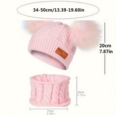 Winter Baby Hat And Scarf Set - Warm Knitted Children's Accessories