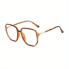 Large Square Clear Lens Glasses Retro Jelly Spectacles Frame Glasses