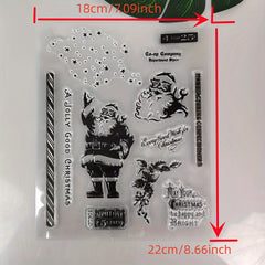Christmas Santa Claus Stamp Set for Scrapbooking Paper Craft