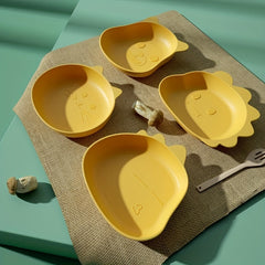4pcs Cartoon Bone Spitting Dish Snack Plate