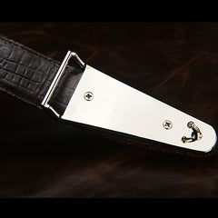 Men's Crocodile Leather Belt Automatic Buckle Pure Cowhide Plus