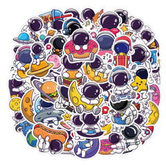 61pcs Astronaut Waterproof PVC Stickers for Water Bottles Laptop