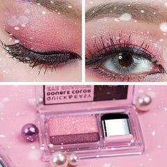 Pink Eyeshadow Double Gradient Natural Smudge Proof Makeup