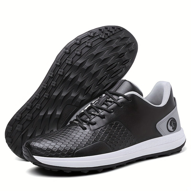 Men's Non Slip Golf Shoes Lace Sports Sneakers