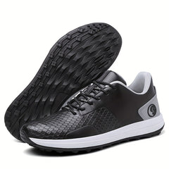 Men's Non Slip Golf Shoes Lace Sports Sneakers