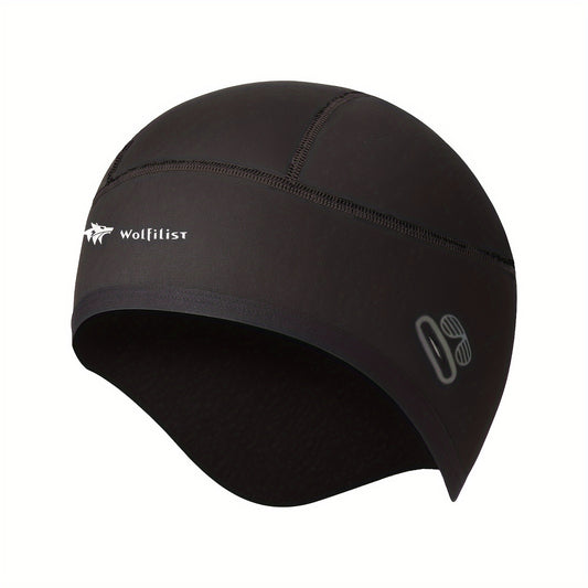 Skull Cap Sweat Wicking Helmet Liner with Ear Covers for Riding Cycling Running