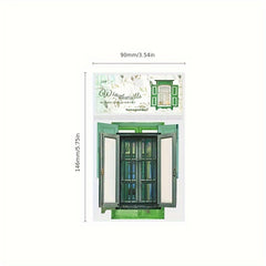 10pcs Window Sills Stickers European Door Secret Series