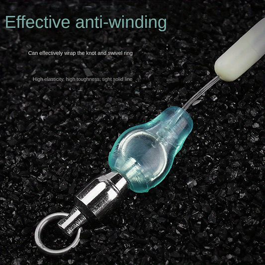10pcs Silicone Bean Swivel for Large Fishing Objects
