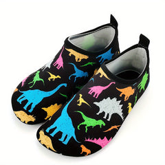 Dinosaur Aqua Socks for Kids Quick Dry Non Slip Soft Water Shoes