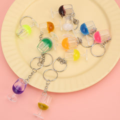 Juice Model Keychain Resin Key Ring Purse Car Accessory Gift