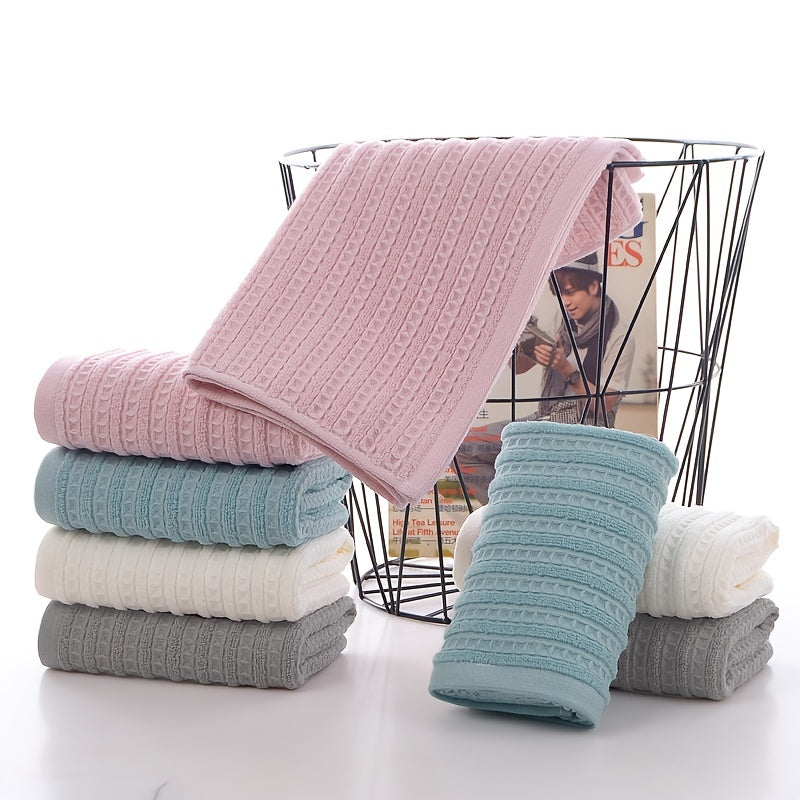 4-Pack Checkered Pattern Hand Towels 13 X 28 Inch