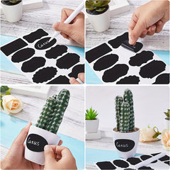 180 Sheets Waterproof Blackboard Sticker Labels