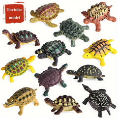 Realistic Sea Turtle Figurines Plastic Ocean Animal Set Kids Educational Toy