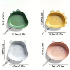 4pcs Cartoon Bone Spitting Dish Snack Plate