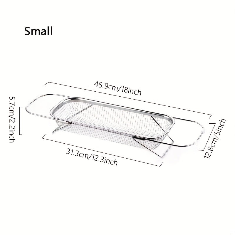 Retractable Drain Basket Kitchen Sink Drain Rack Household Washing Basket