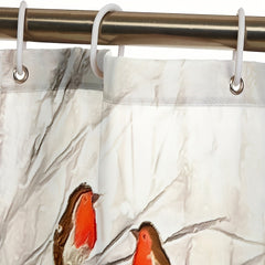 Scandinavian Dwarf Santa Shower Curtain - Waterproof