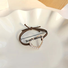 Heart Decor Hair Tie Elastic Hair Ring Ponytail Holder