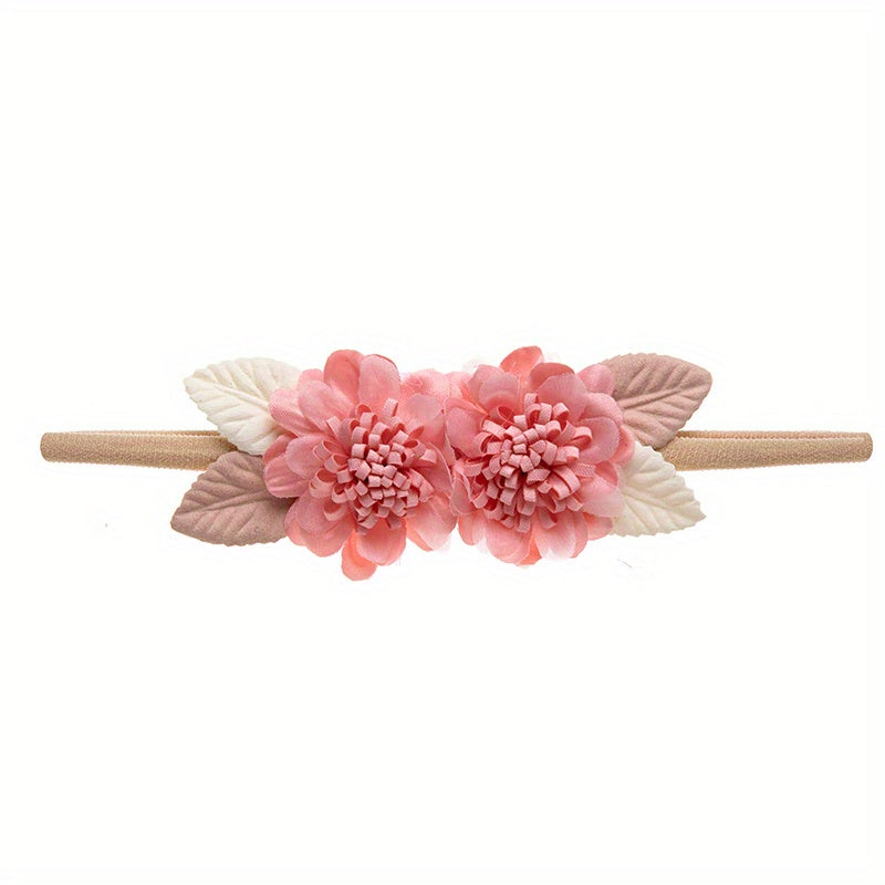Flower Hairband Soft Elastic Headband Hair Accessories For Girls