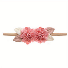 Flower Hairband Soft Elastic Headband Hair Accessories For Girls