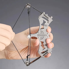 Stainless Steel Mini Bow with 5 Suction Cup Arrows