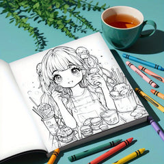 Unique Girl Coloring Book - 24 Page Single Sided Printing
