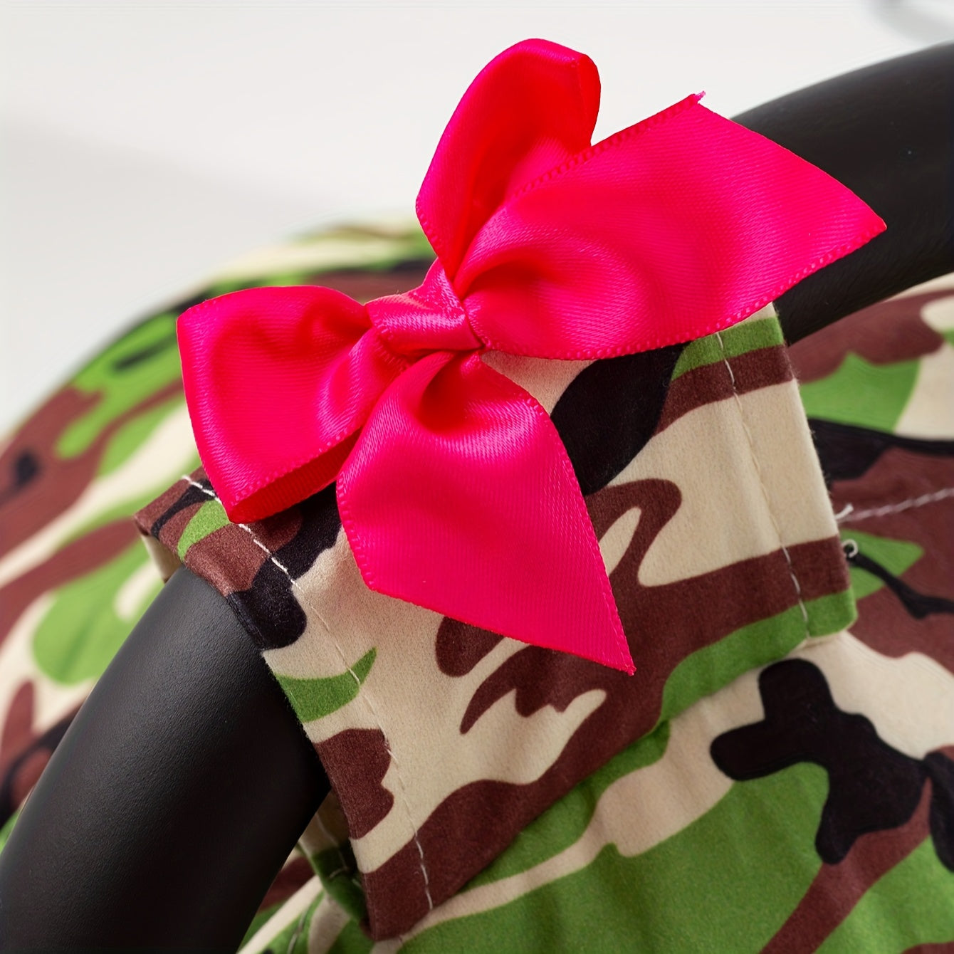 Camouflage Bow Car Seat Sunshade for Little Princess