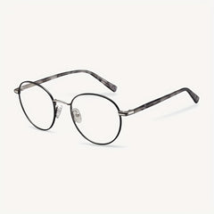 Men's Light Block Round Frame Glasses