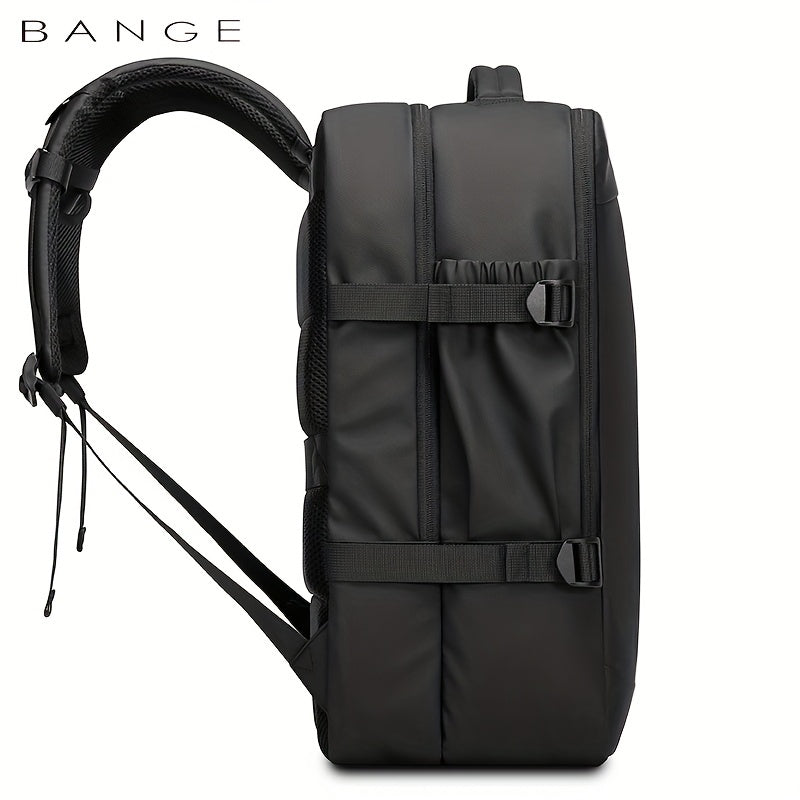 BANGE Large Capacity Business Waterproof Backpack With USB Charging Port
