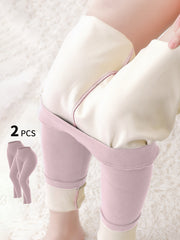Plush Thermal Pants Soft & Comfy Elastic Tights For Winter Women's Lingerie
