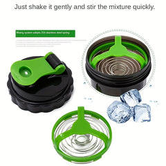 Protein Shaker Bottle 3 Layers Large Capacity Outdoor Water Bottle