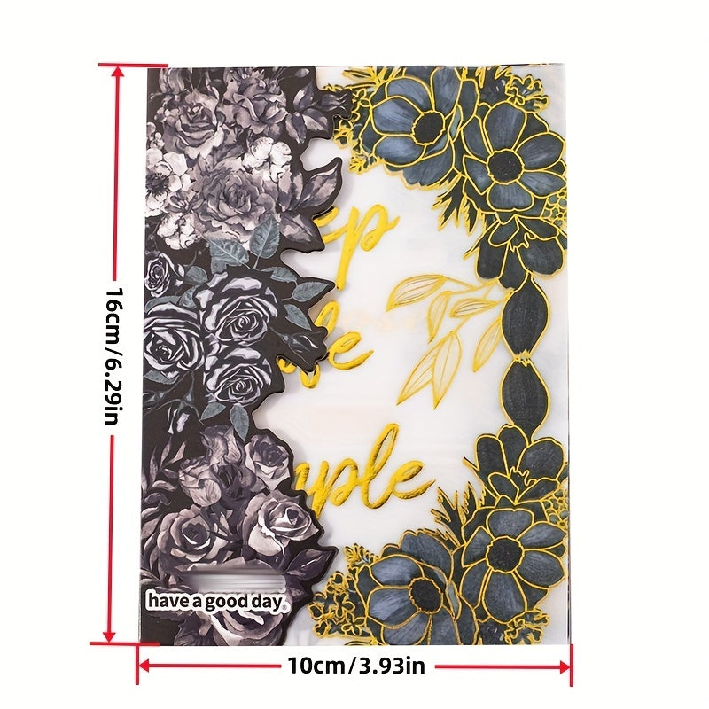 10pcs Blooming Flower Journal DIY Material Decorative Base