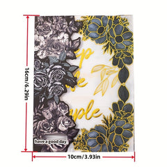 10pcs Blooming Flower Journal DIY Material Decorative Base