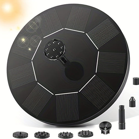 Solar Fountain Pump 6 Nozzles for Bird Bath Ponds Garden Swimming Pool Fish Tank