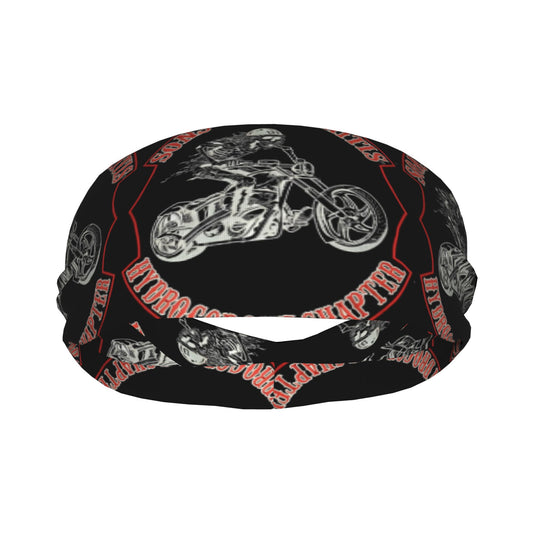 Unisex Motorcycle Skull Headband Red