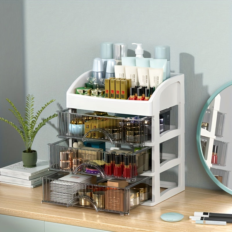 Clear Makeup Organizer Big & Spacious Cosmetic Display Case