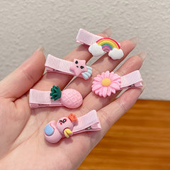 Cartoon Animal Fruit Hair Clips For Baby Girls