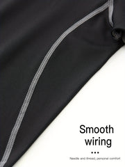 Men's Sports Set Zip Up Hoodie Jacket & Fitness T shirt Top & High Stretch Short