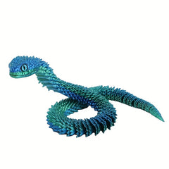 3D Cobra Snake Craft Year Gift Valentine's Gift Random Color Random Eye