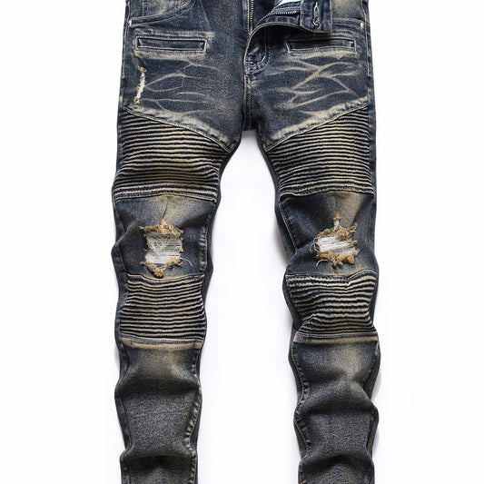 Boys Ripped Denim Jeans Long Pants for Kids