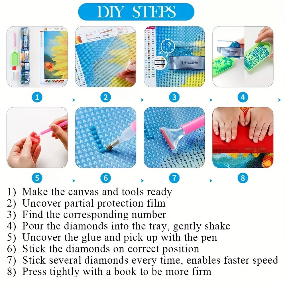 Large Buddha Diamond Painting Kit Home Decoration 35x78in