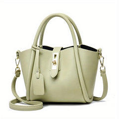 Minimalist Turn Lock Satchel Bag for Women