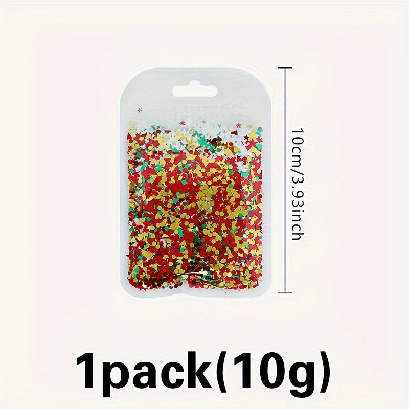 Festive Snowflake Sequin Sprinkles Mix