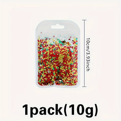 Festive Snowflake Sequin Sprinkles Mix