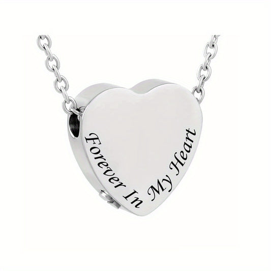 Heart Cremation Necklace Urn  Men Women