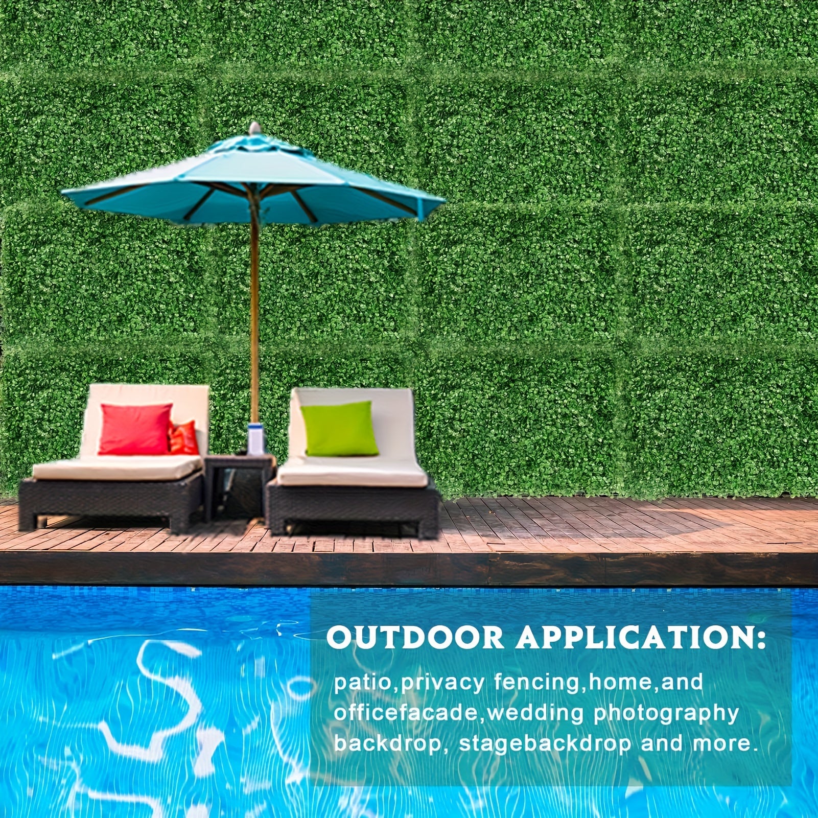 Artificial Grass Wall Panels 6pcs 25 4 X 25 4 Cm Boxwood Wall Panels
